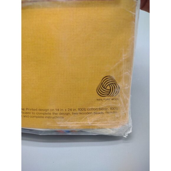 Vintage 1977 Sealed Crewel Embroidery Kit Childhood Treasures Boy, Fits 10x20" - Picture 5 of 16